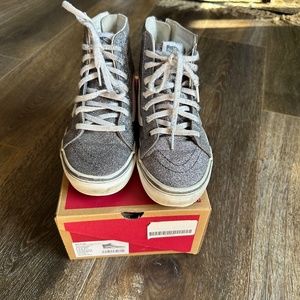 Vans high top skate shoes for girls